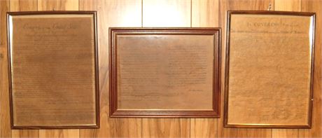 Declaration of Independence, Gettysburg Address, Amendments Copies