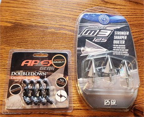 *NIB* Montec M3 125G & APEX GEAR- Doubledown Crossbow Silencers