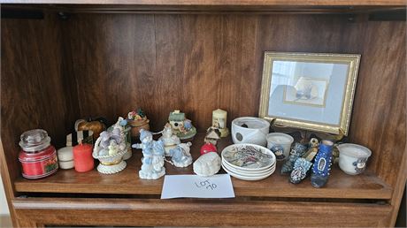 Mixed Decor Lot- Holiday, Candles, Trinket Boxes & More