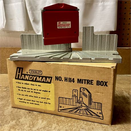 Like New Stanley Handyman No. H114 Mitre Box