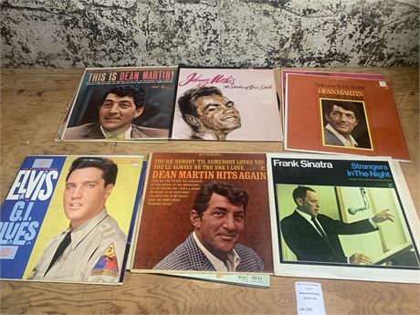 Record Album Lot - Elvis, Dean Martin, Righteous Brothers & More
