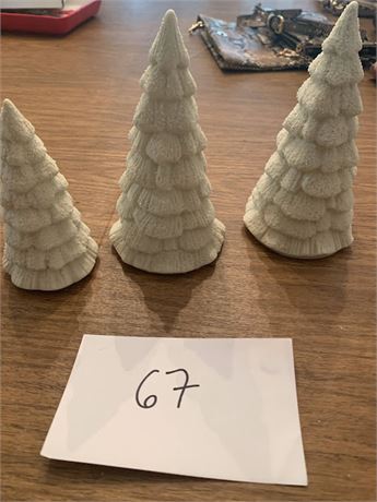 Dept 56 Snowbabies Frosty Forest" Christmas Trees - Set Of 3