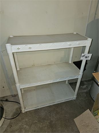 Small Plastic White Shelf