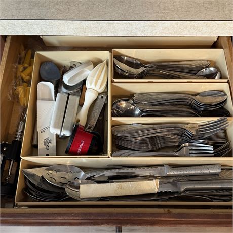 Kitchen Silverware Drawer Cleanout