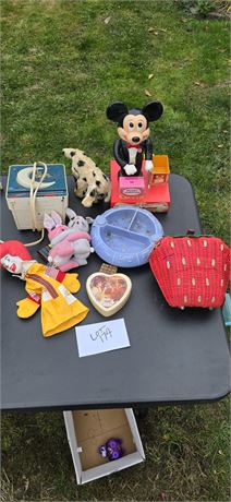 Mixed Toy Lot- Nitey Lite, Ronald McDonald Puppet & More