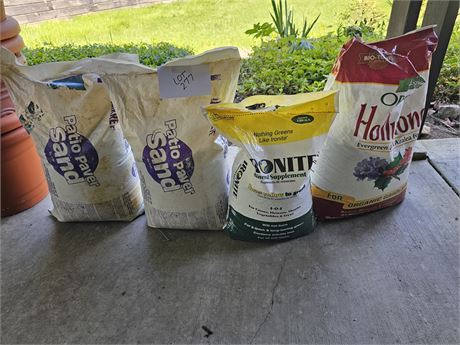 Patio Sand, Plant Food, & More