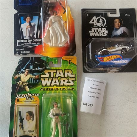 Star Wars Princess Leia Collectible Figures, Hot Wheel Car