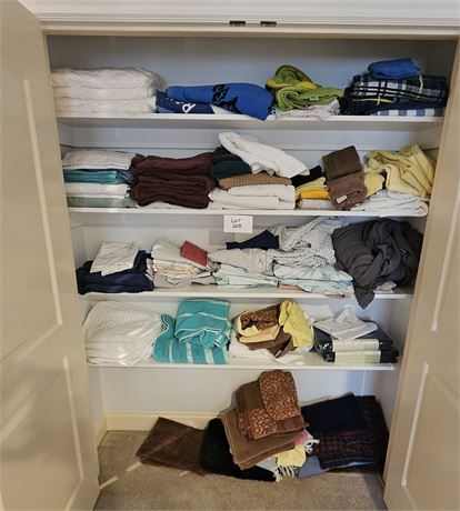 Closet Cleanout: Bath Towels, Hand Towels, Wash Clothes, Sheets & More