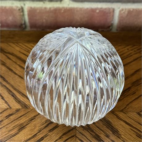 Heavy Vintage Art Glass Sphere - 5"