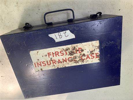 Vintage Metal First Aid Case