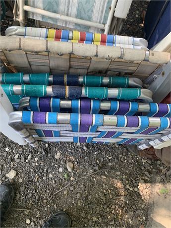 Vintage Outdoor Lawn Chairs - Lot of 4