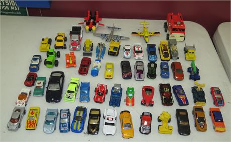 Assorted Toy Cars: Various Brands