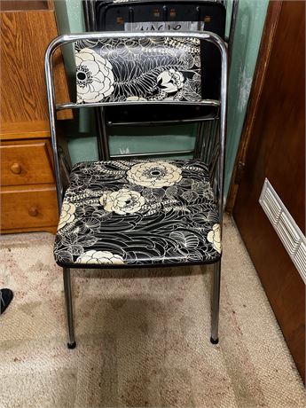 Vintage Floral Cosco Folding Chairs (set of 4)