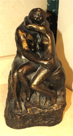 Bronze Reproduction Sculpture " Rodin's Kiss"