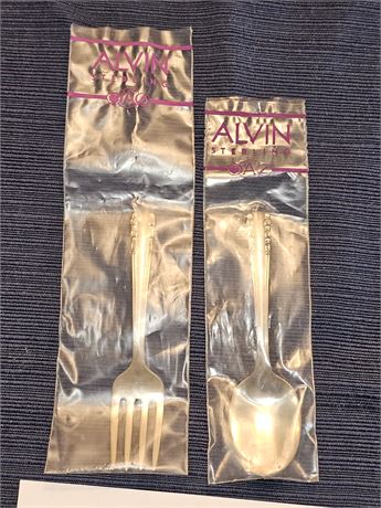 Alvin Sterling Chapel Bells Childs Spoon & Fork