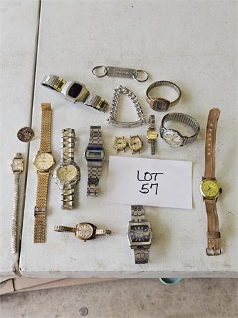 Large Lot Of Mixed Watches Maker, Age & Style Vary
