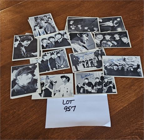 Lot #2 Series Topps 1964 Beatles B&W Trading Cards - 31 Cards (Some Duplicates)