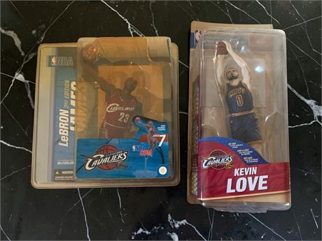 McFarlane LeBron James & Kevin Love Cleveland Cavaliers NBA Basketball Figures