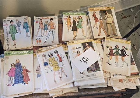 Mixed Simplicity Clothes Patterns 1960's & Up