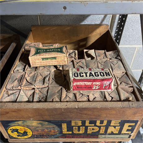 Crate of Old Fels-Naptha Soap Bars