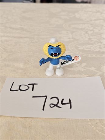 Original 2009 Schleich PVC Am Limes 69 "Leo" Smurf Figure
