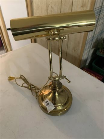 Vintage Brass Bankers Piano Desk Lamp By Underwriters Laboratories