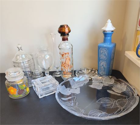 Glass & Decanter Lot