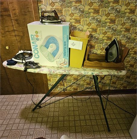 Ironing Board, Irons, Conair Footbath & More