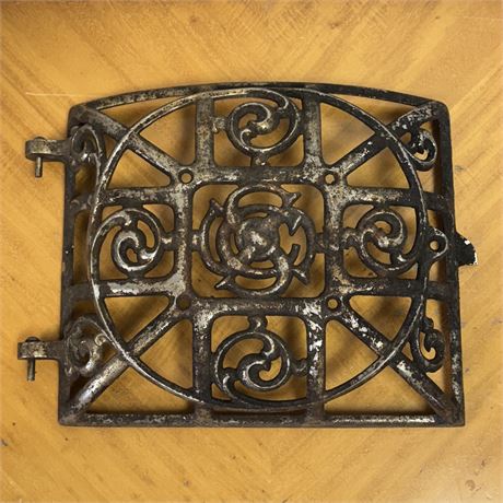 Reclaimed Cast Iron Vent Cover, Grille - 11 x 9.5"