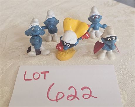 Vintage Schleich Peyo Mixed Smurf Figurines 80's Original PVC Smurfs