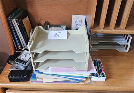 Office Supply Cleanout: Folders, Paper, Clocks, Storage & More