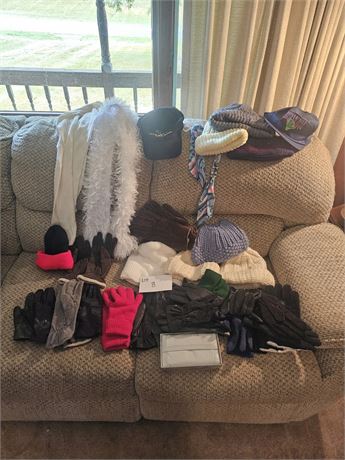 Mixed Winter Gloves, Hats, Scarves & More