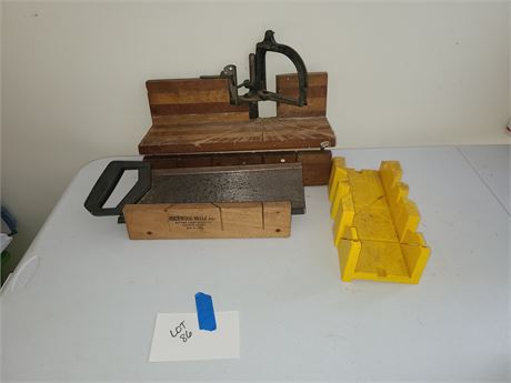 Perfection Miter Box & Other Boxes with Saw