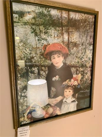 Two Sisters On The Terrace Wall Art Painting By Pierre-Auguste Renoir