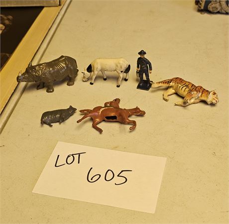 Cast Metal Lincoln Logs Animals & More