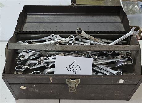 Tool Box With Mixed Open Wrenches