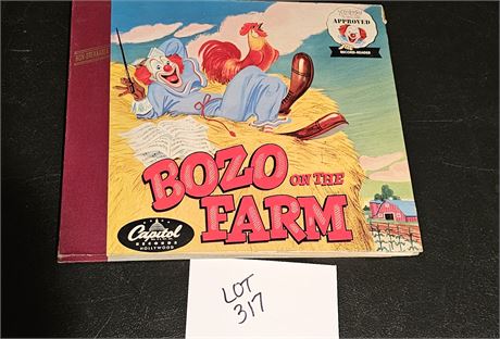 Capitol Records "Bozo On The Farm" Book/Album 1940's