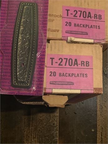 Amerock Hardware Backplate T-270A-RB Lot (3 Boxes of 20 Backplates)