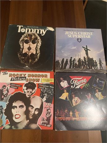Musical Albums - Rocky Horror Picture Show, Tommy, Fame, Jesus Christ Superstar