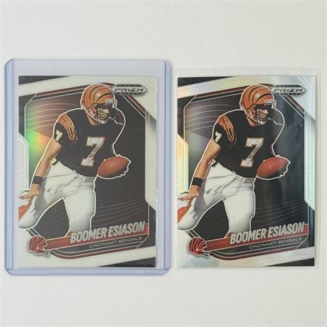 Boomer Esiason - 2025 Panini Prizm Black - White /175 & Silver Prizm Cards