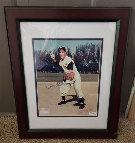 Autographed Framed Phil Ruzzuto Photo