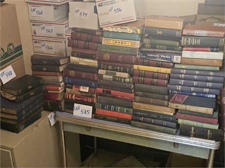 Large Lot of Mixed Books - 1900's to 50's : Educational/Novels & More