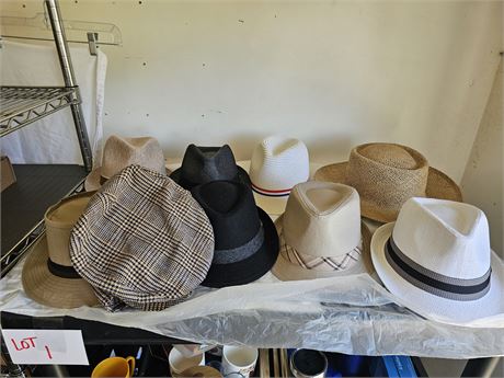 Mixed Men's Hat Lot - Country Gentleman / Stetson & More