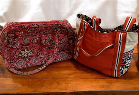 Vera Bradley Pink Floral Purse Lot of 2