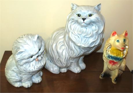 Cats & Dog Ceramic Figurines