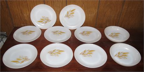 Fire King Saucers, 2 Bowls
