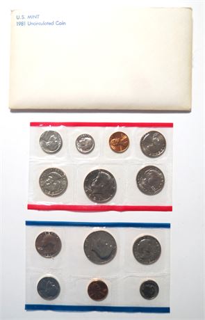 1981 Uncirculated Coin Set