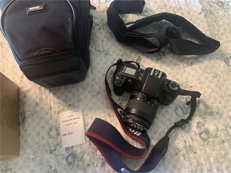 Canon EOS Rebel G Camera W/Lens, Battery, Case, and Strap