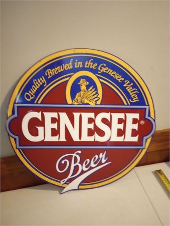 Genesee Tin Beer Sign