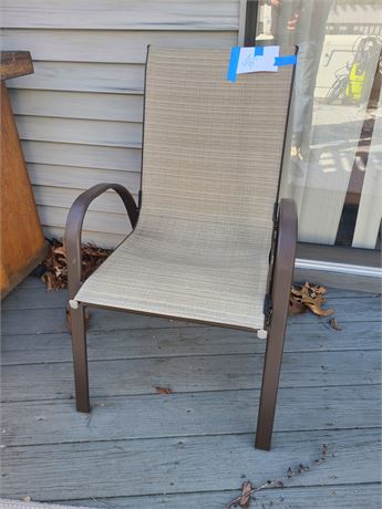 Metal & Mesh Outdoor Chair